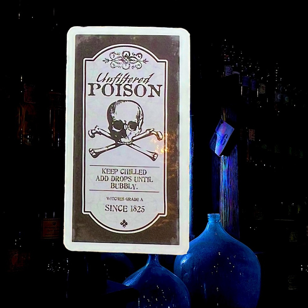 POISON Witchy Sorceress Supreme Potion B0ttle Label Sticker Spell Occult